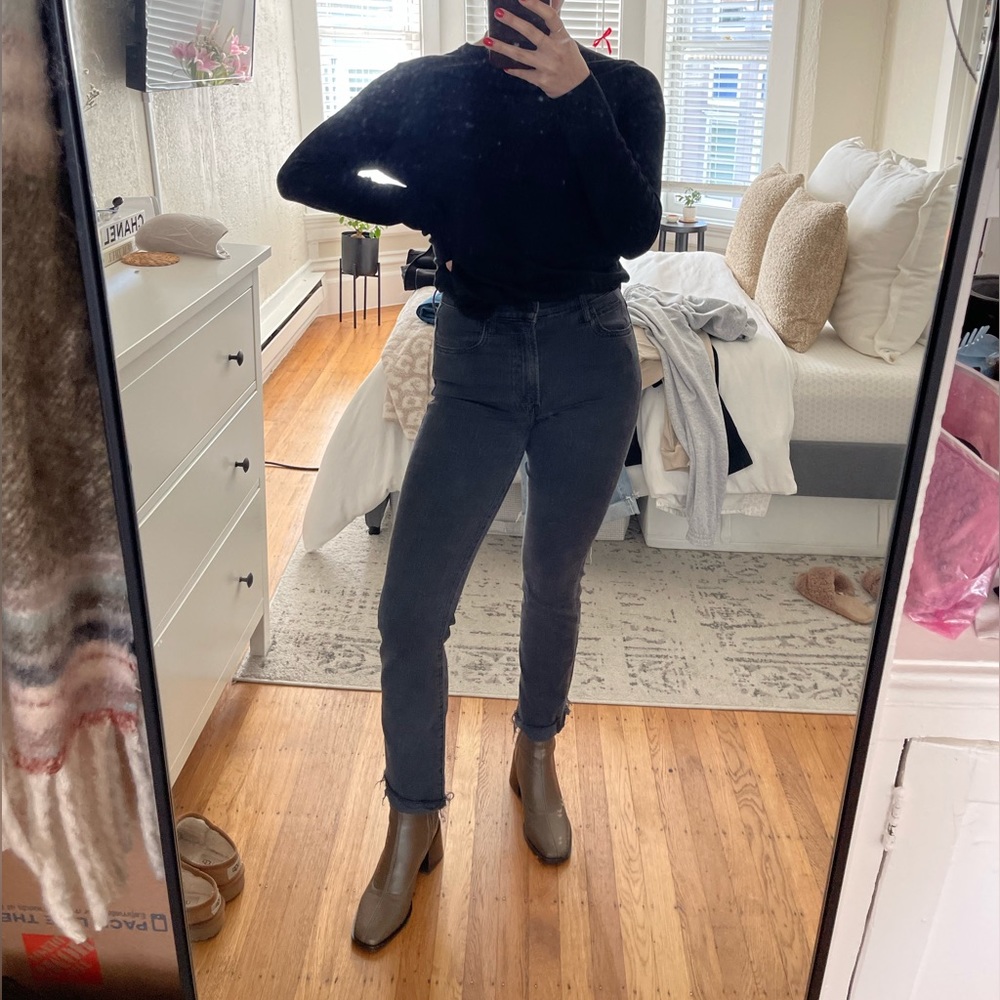 Mother Denim - High Rise Rascal Ankle Slip Flip Jean
